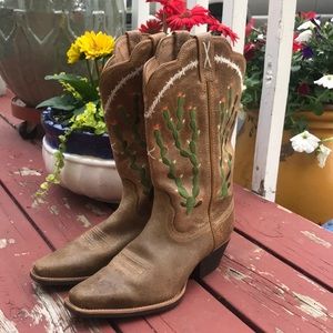 Twisted X cactus embroidered cowboy boots